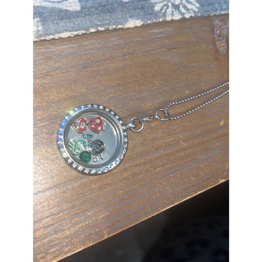 Love Locket Charm Necklace